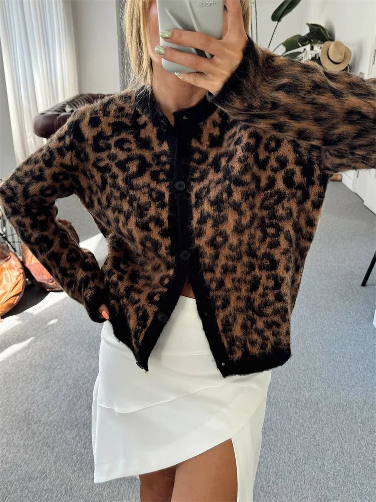 Kate Classic Leopard Cardigan