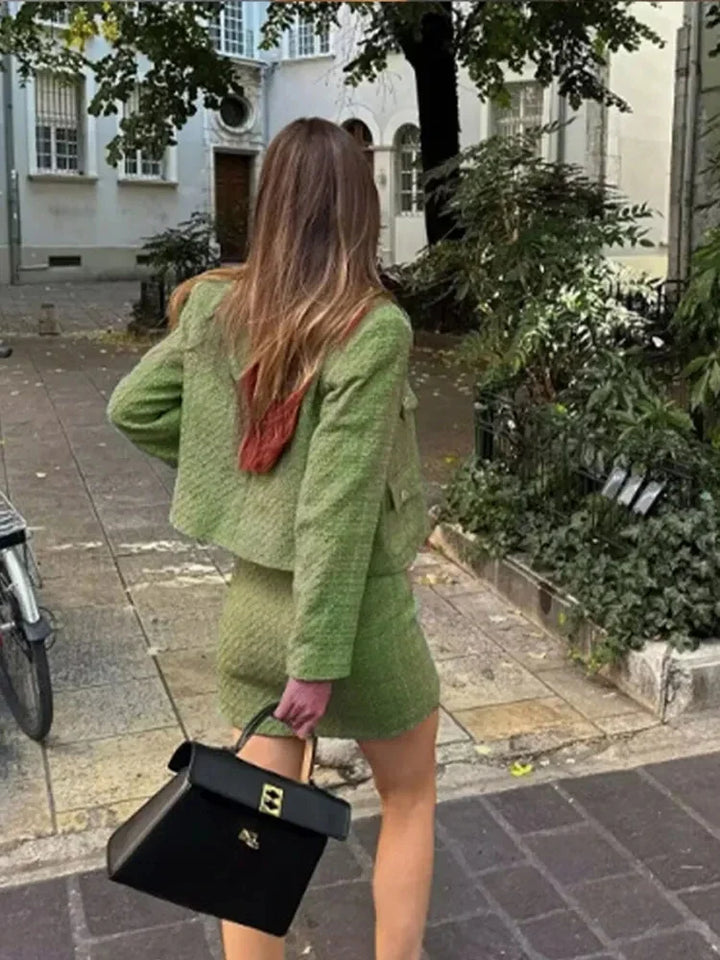 Leighton Skirt & Cardigan Set