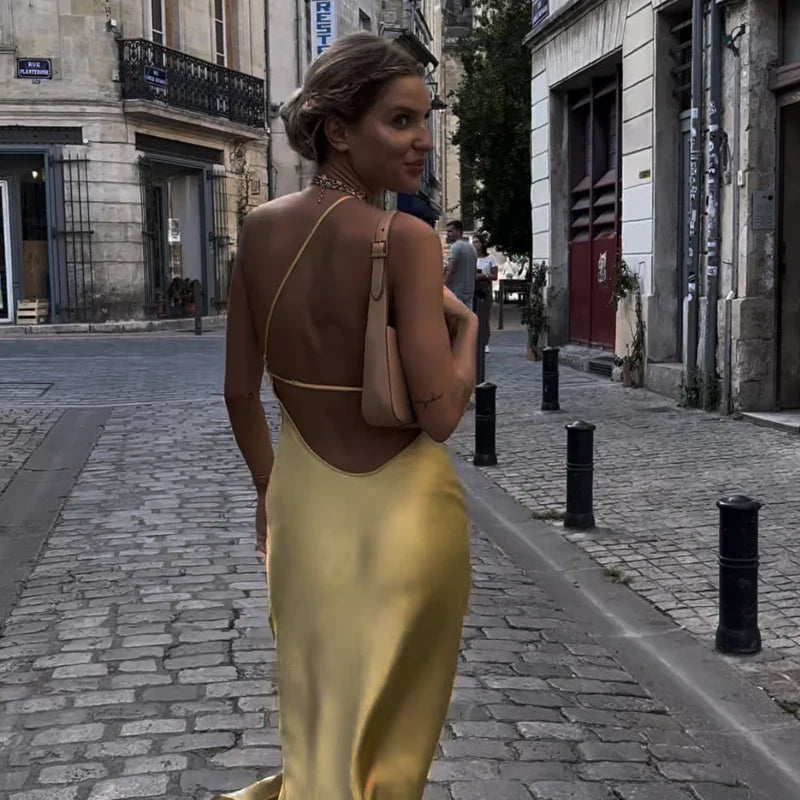 Arely High Slit Dress