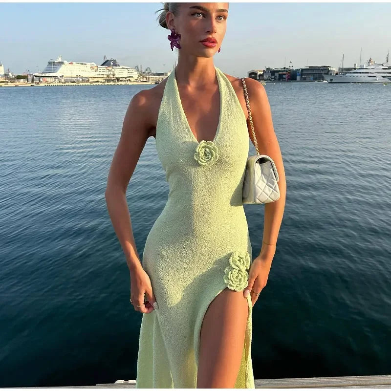 Ramona Flower V-Neck Dress