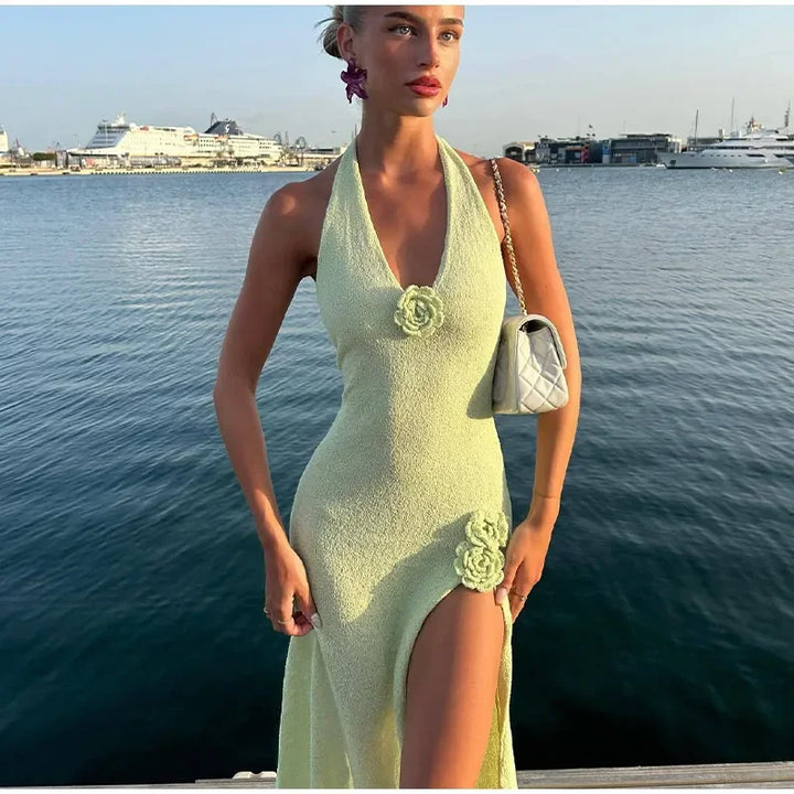 Ramona Flower V-Neck Dress